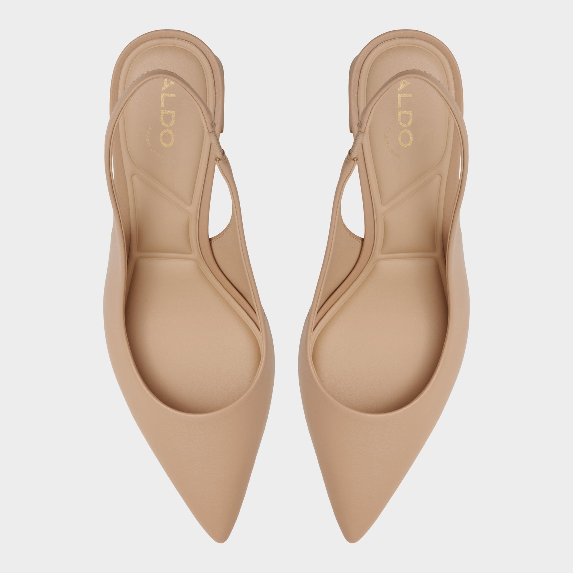 Aldo Uliana Beige Women's Block heels - Slingback heel, Block heel