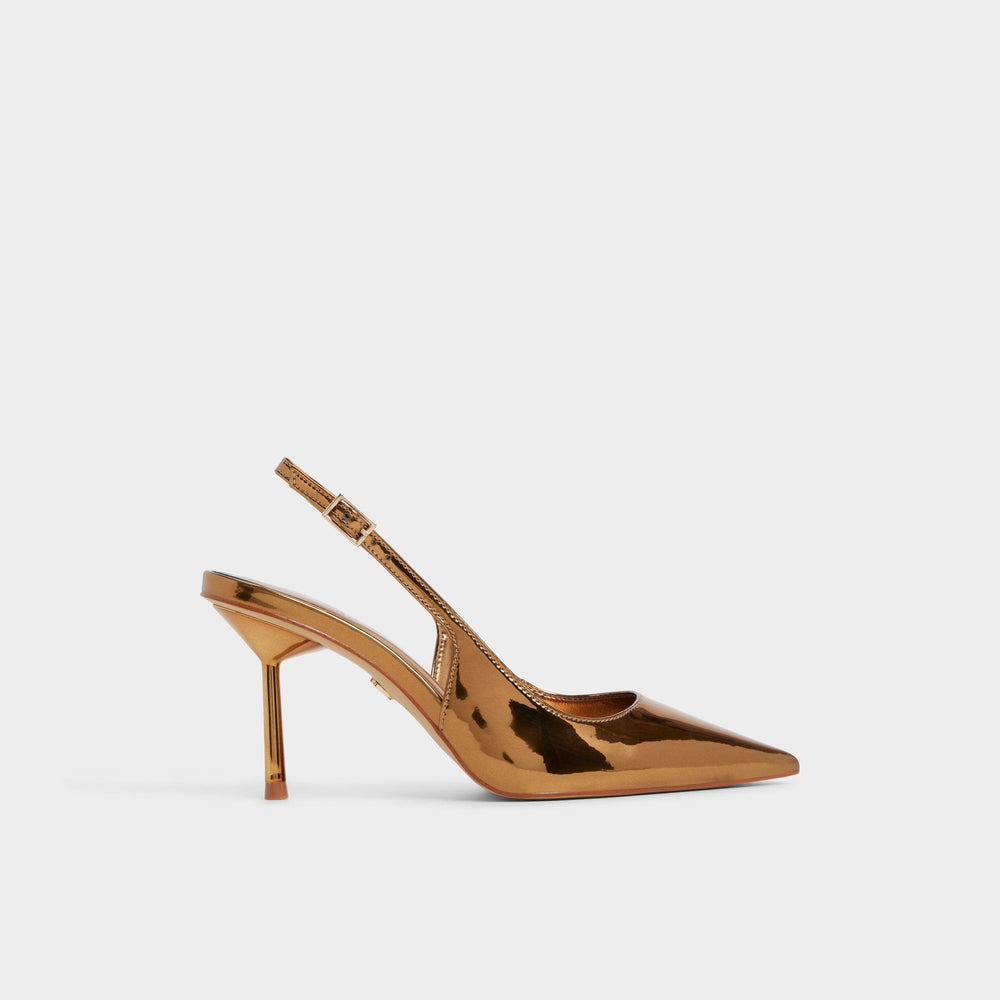 Aldo Seralina in Bronze - Slingback heel, Stiletto heel