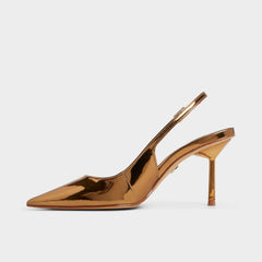 Aldo Seralina in Bronze - Slingback heel, Stiletto heel