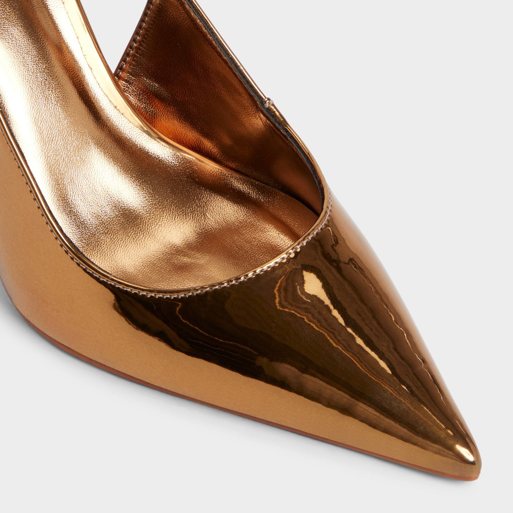 Aldo Seralina in Bronze - Slingback heel, Stiletto heel