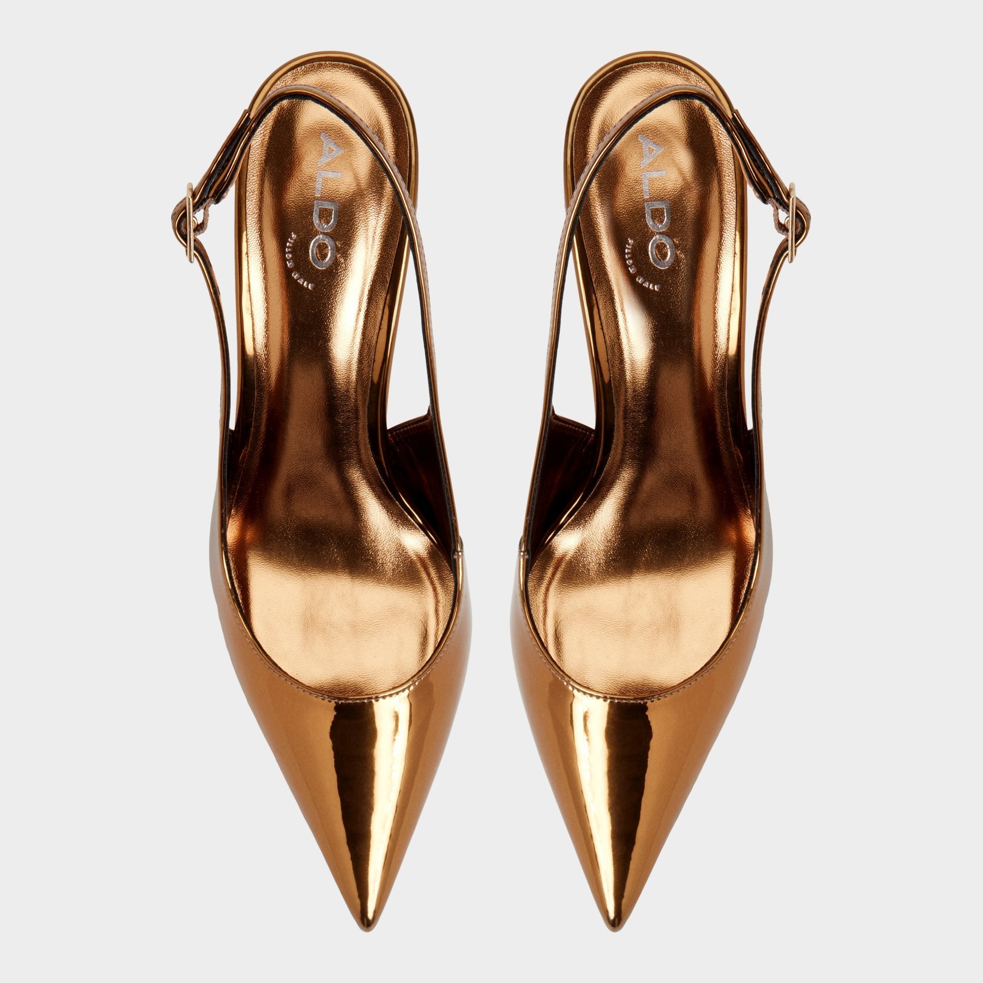 Aldo Seralina in Bronze - Slingback heel, Stiletto heel