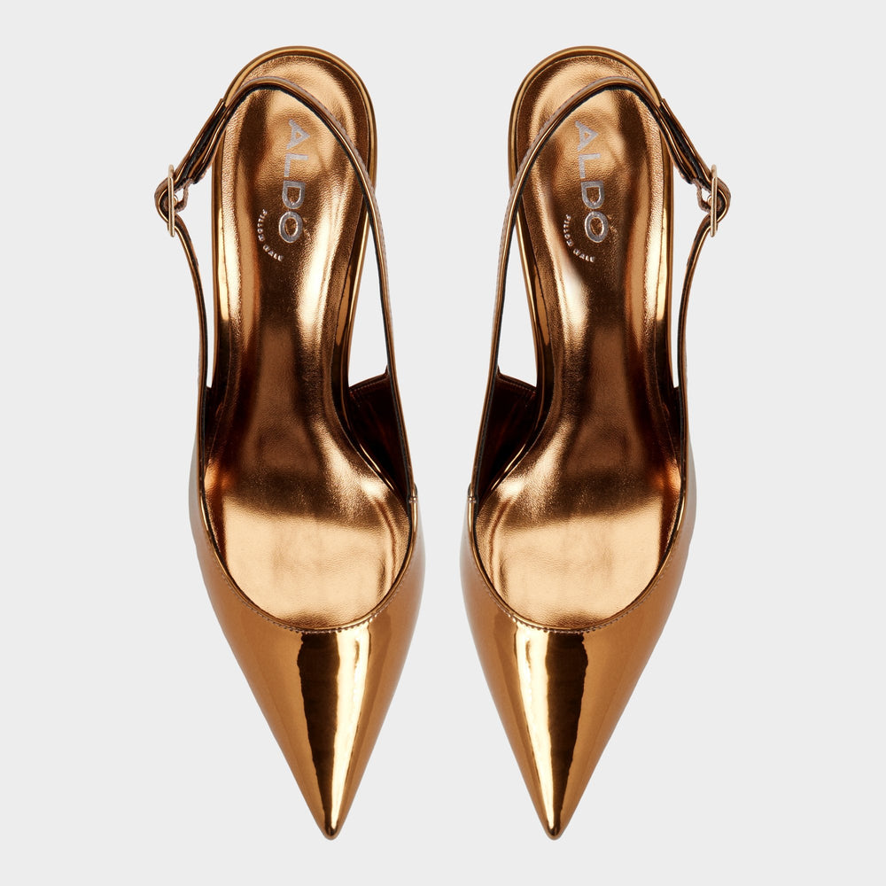 Aldo Seralina in Bronze - Slingback heel, Stiletto heel