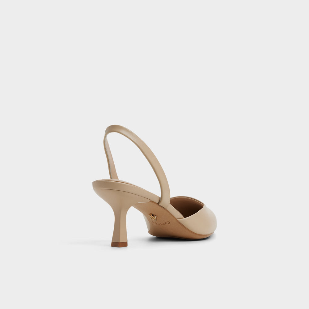Aldo Gavedessi in Medium Beige - Slingback heel, Kitten heel