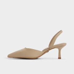 Aldo Gavedessi in Medium Beige - Slingback heel, Kitten heel
