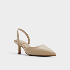 Aldo Gavedessi in Medium Beige - Slingback heel, Kitten heel