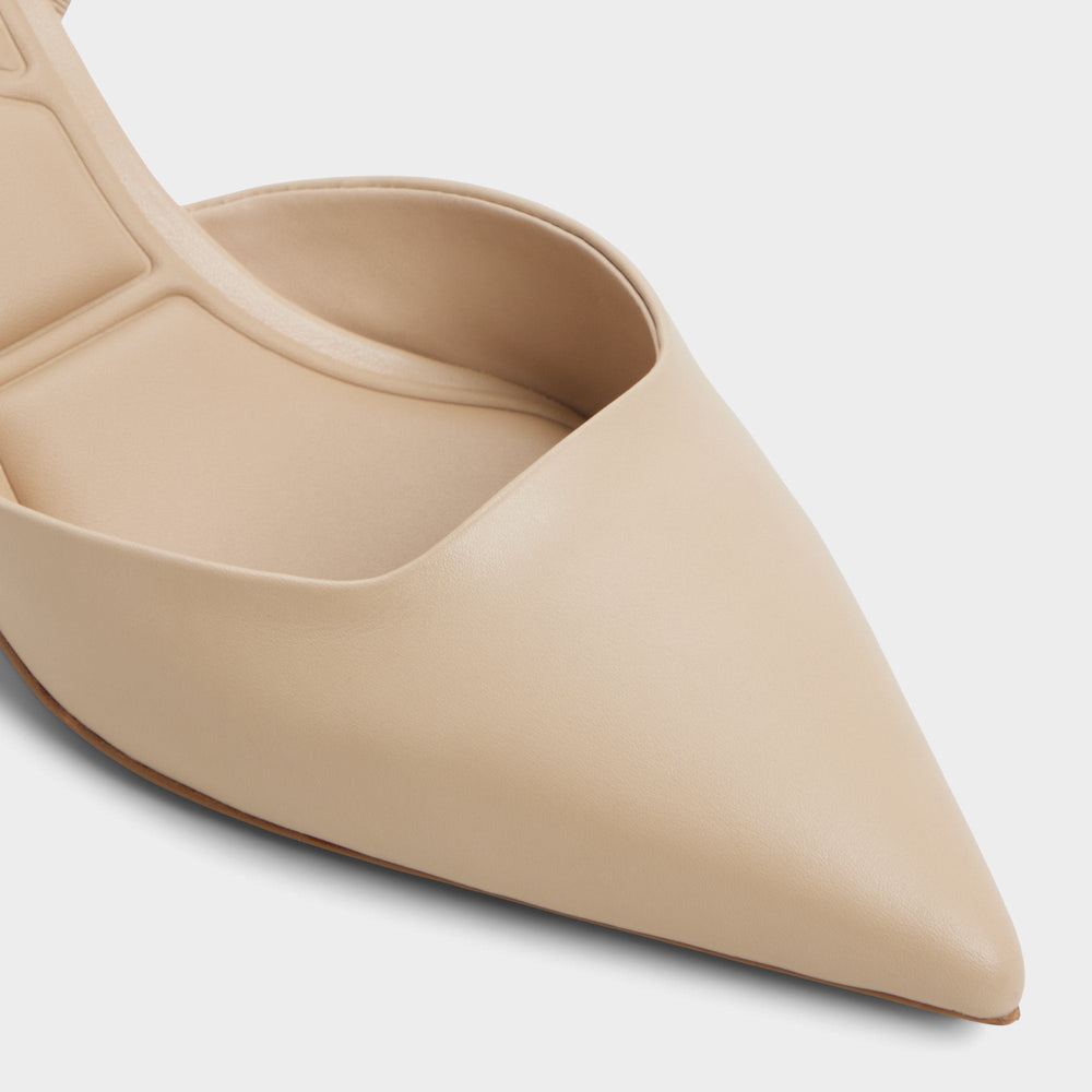 Aldo Gavedessi in Medium Beige - Slingback heel, Kitten heel