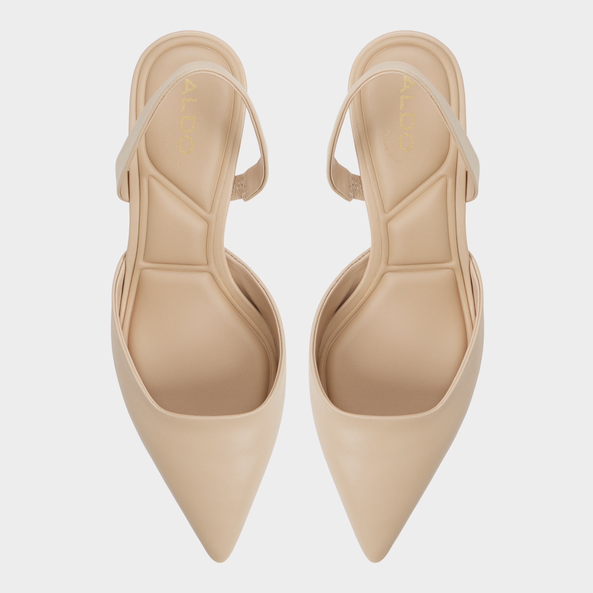 Aldo Gavedessi in Medium Beige - Slingback heel, Kitten heel