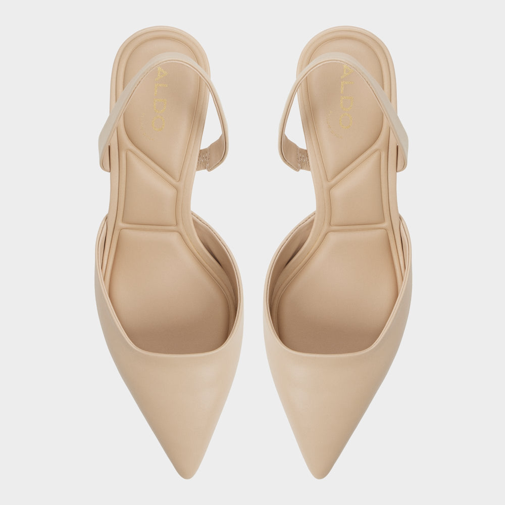 Aldo Gavedessi in Medium Beige - Slingback heel, Kitten heel