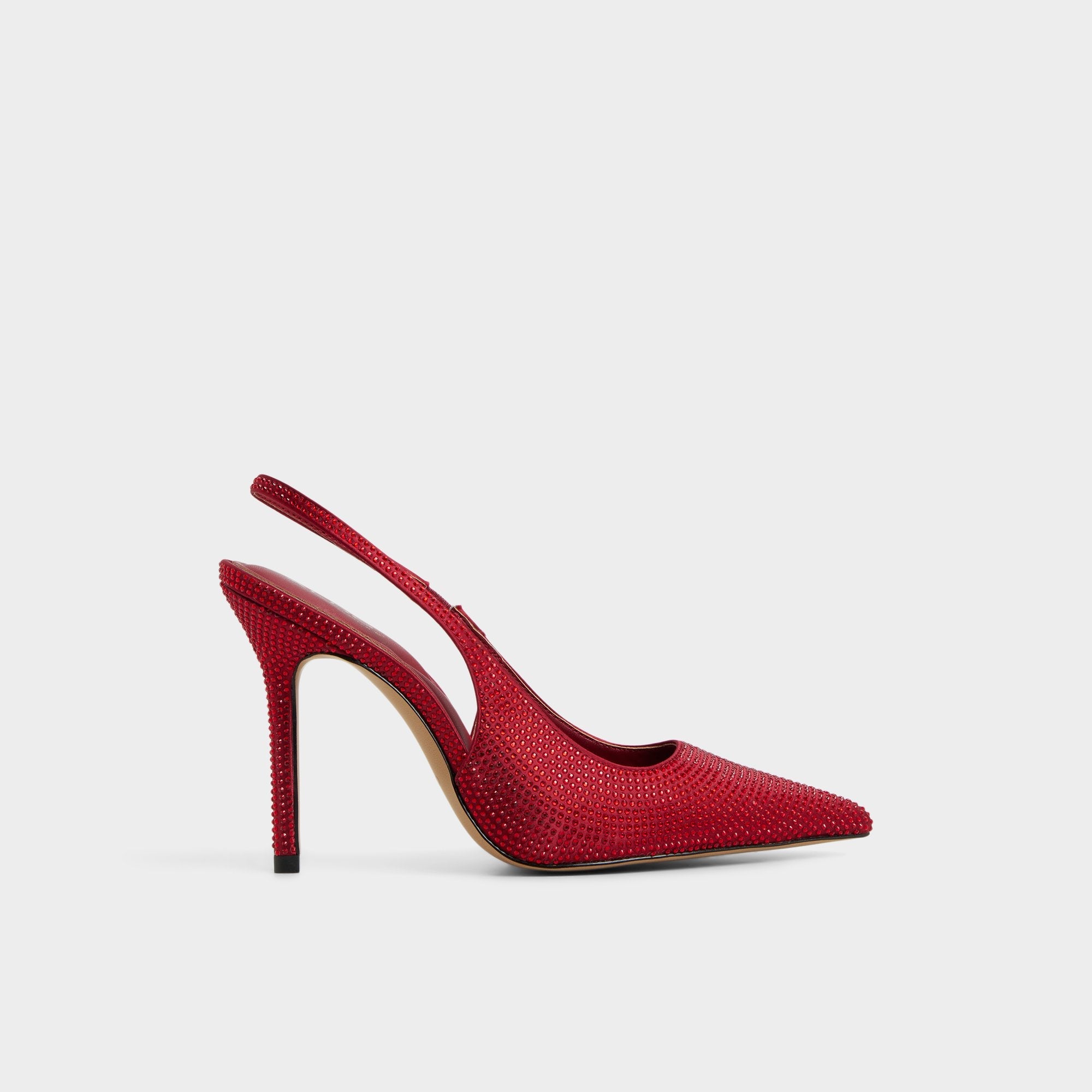 Aldo Lovebloom in Xt Dark Red - Slingback heel, Stiletto heel