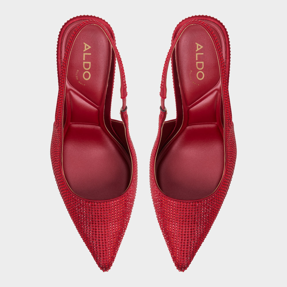 Aldo Lovebloom in Xt Dark Red - Slingback heel, Stiletto heel
