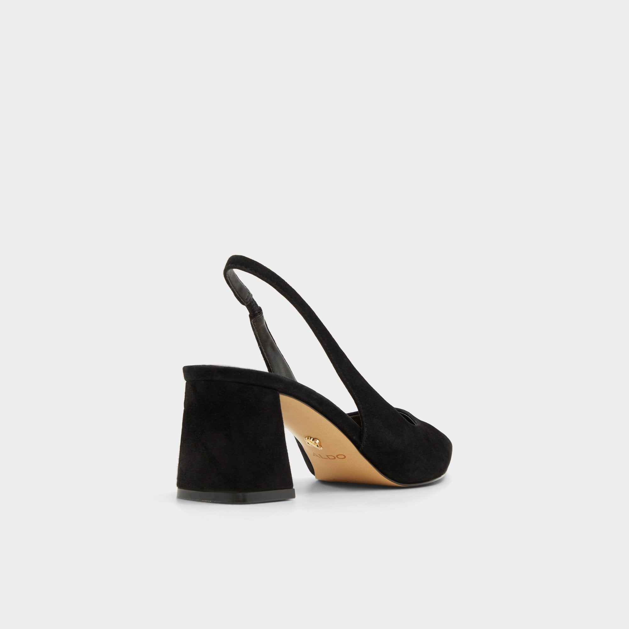 Aldo Uliana in Other Black - Slingback heel, Block heel