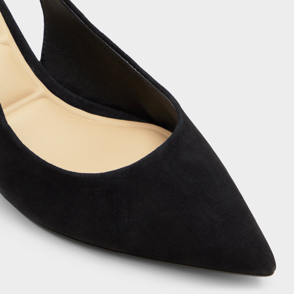 Aldo Uliana in Other Black - Slingback heel, Block heel