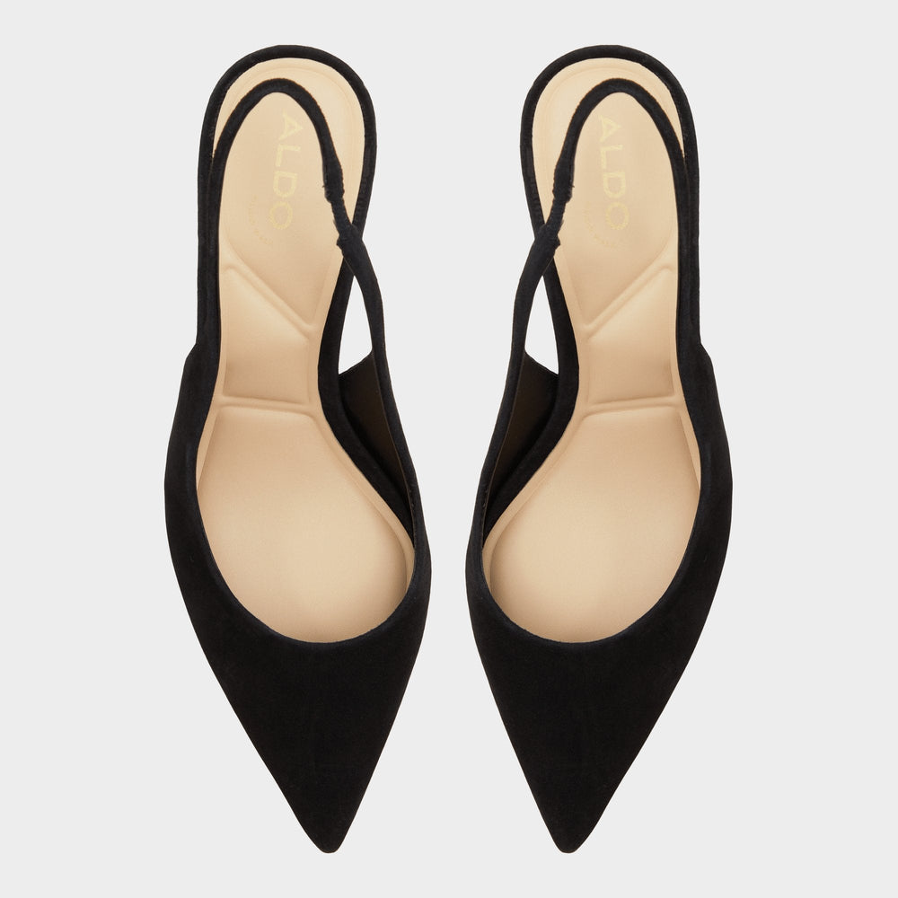Aldo Uliana in Other Black - Slingback heel, Block heel