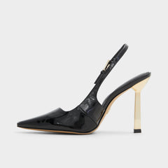 Aldo Marysa Black Women's Slingbacks - Slingback heel, Stiletto heel