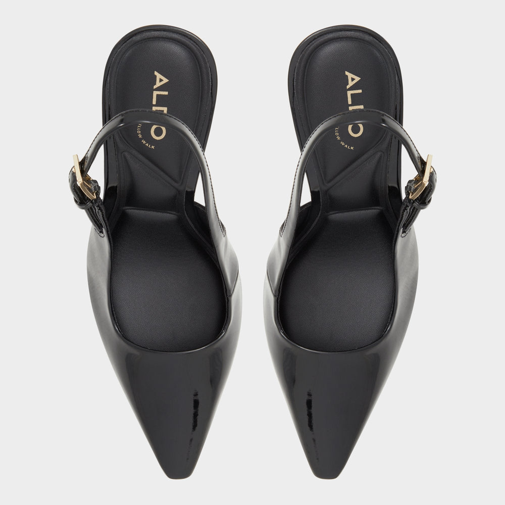 Aldo Marysa Black Women's Slingbacks - Slingback heel, Stiletto heel