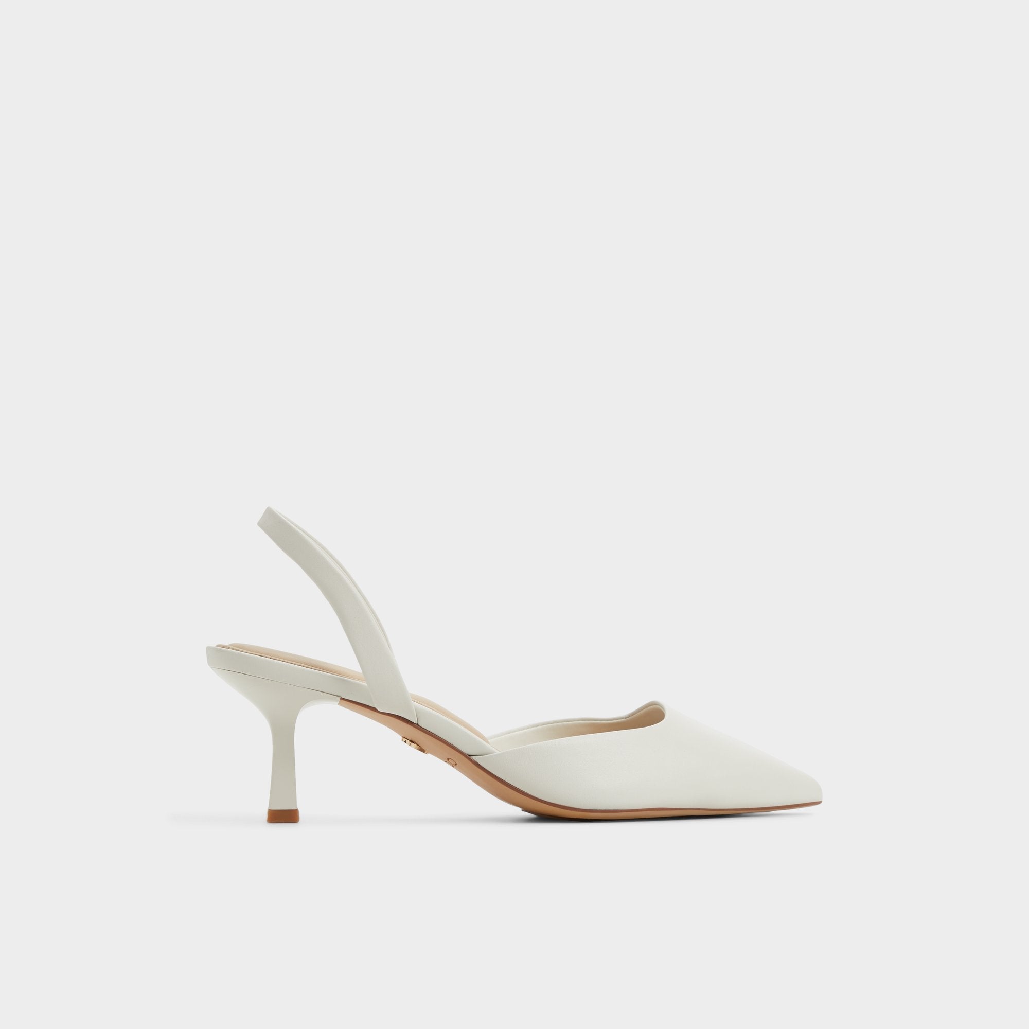 Aldo Gavedessi Open White Women's Kitten heels - Slingback heel, Kitten heel