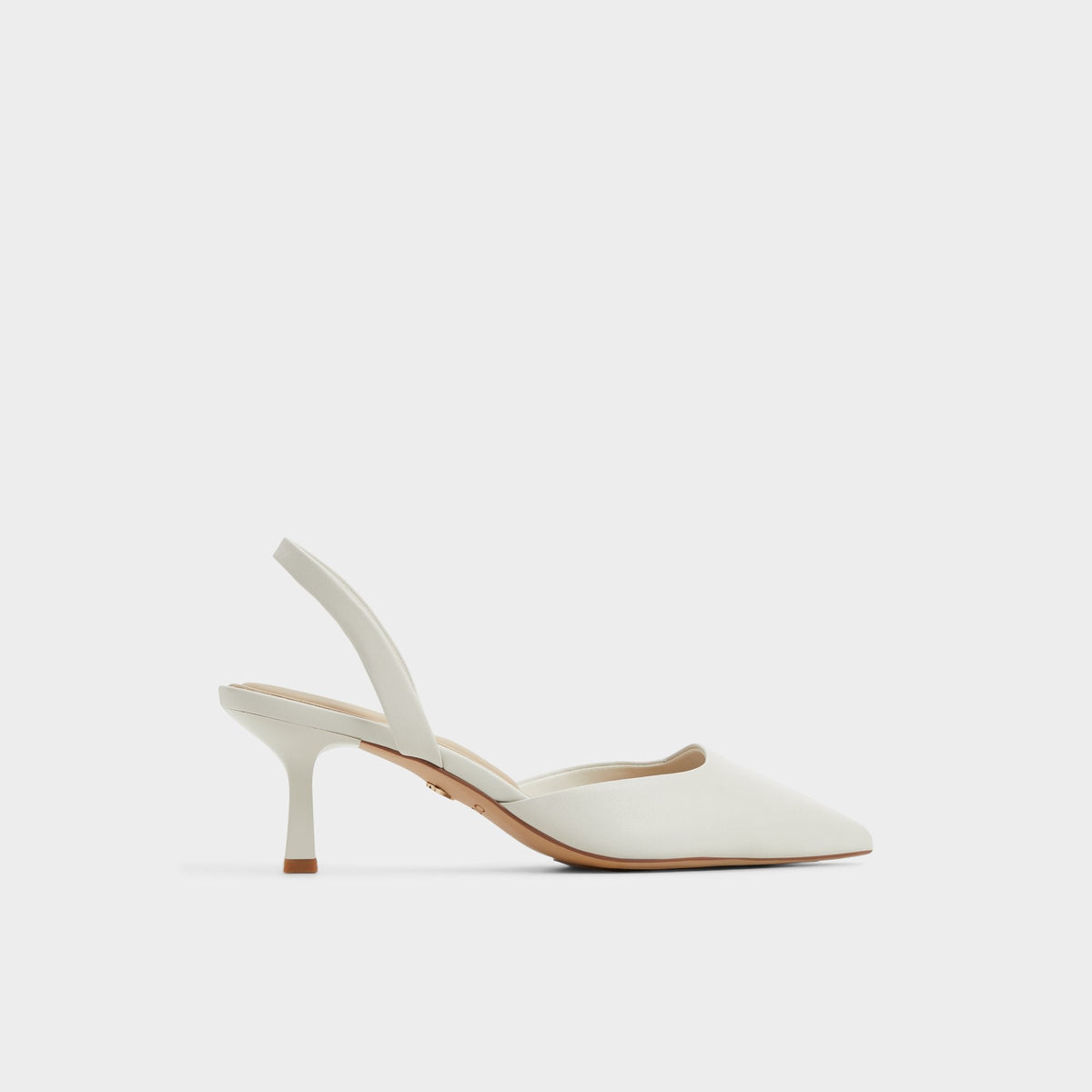 Aldo Gavedessi Open White Women's Kitten heels - Slingback heel, Kitten heel