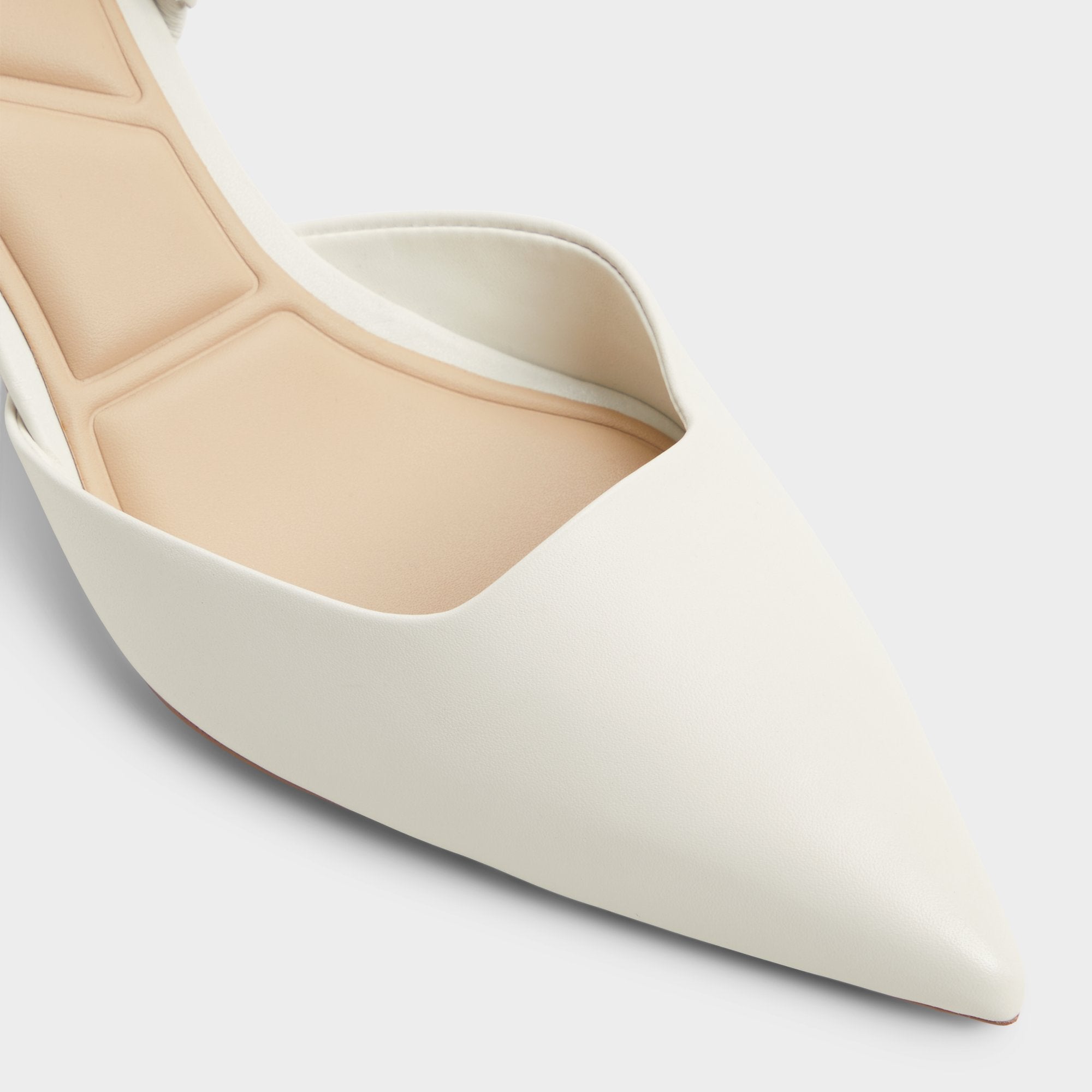 Aldo Gavedessi Open White Women's Kitten heels - Slingback heel, Kitten heel