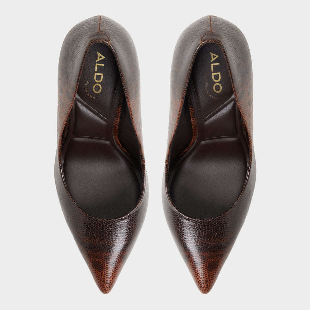 Aldo Stessy2 in 0 Open Brown - Pump, Stiletto heel