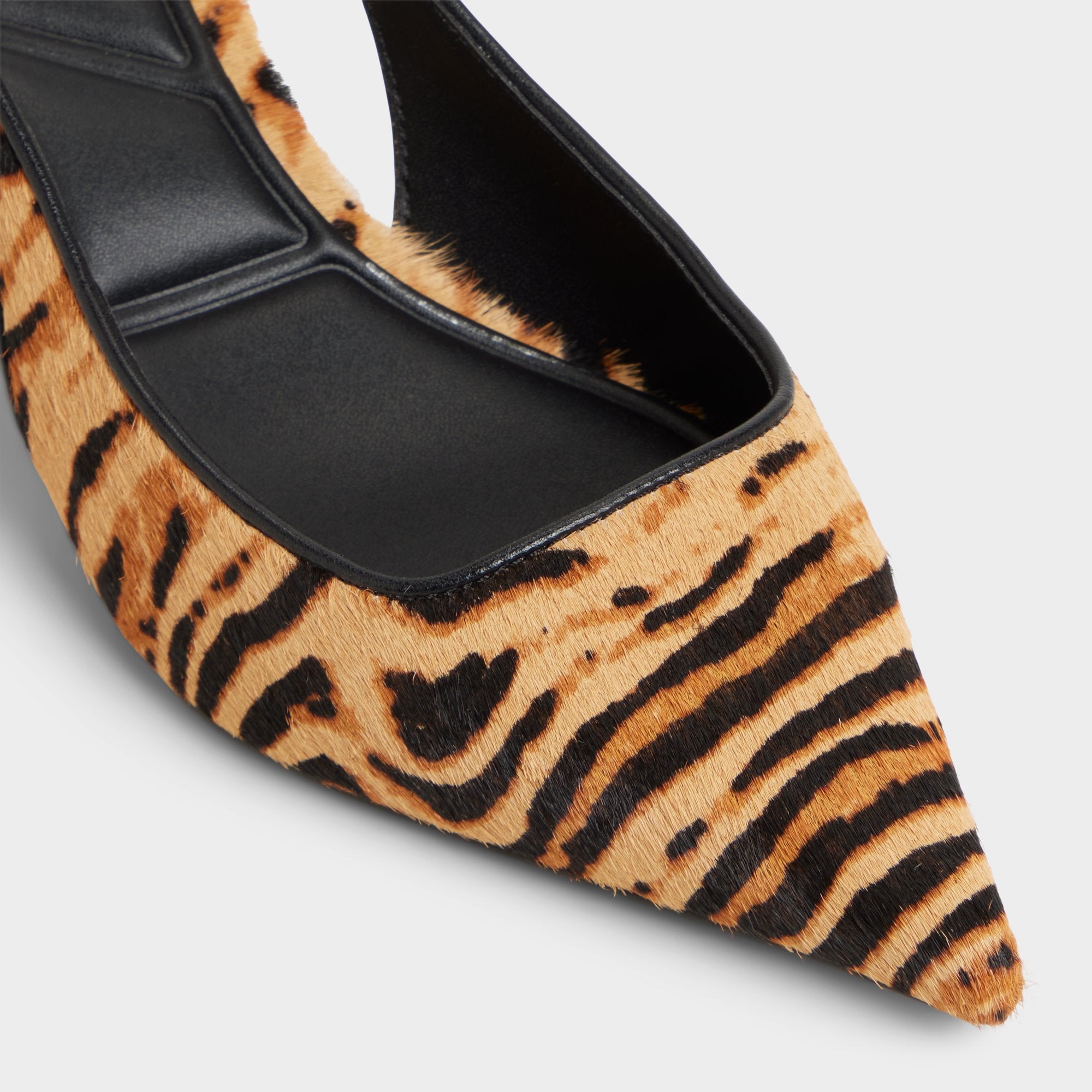 Aldo Leanah in Open Brown - Slingback heel, Kitten heel