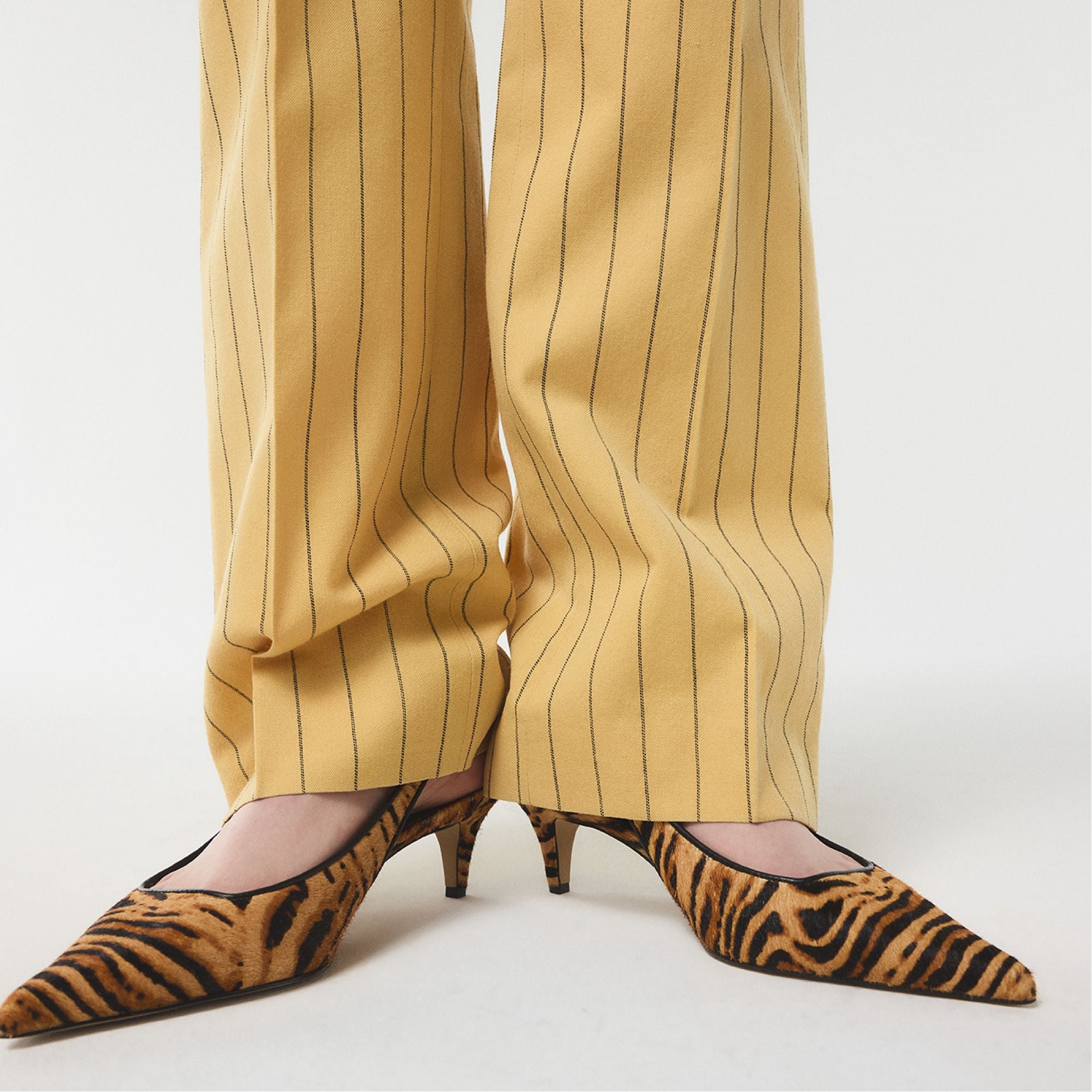 Aldo Leanah in Open Brown - Slingback heel, Kitten heel