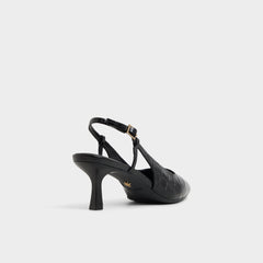 Aldo Adan in Black - Slingback heel, Kitten heel