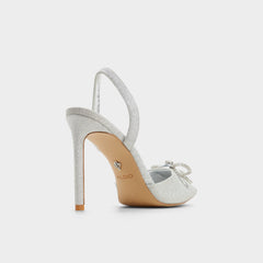 Aldo Addie Silver Women's Slingbacks - Slingback heel, Stiletto heel