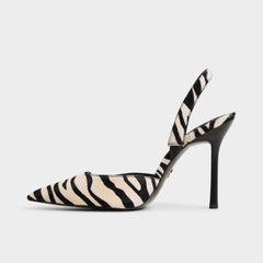 Aldo Berolden White/Black Women's Animal Prints - Slingback heel
