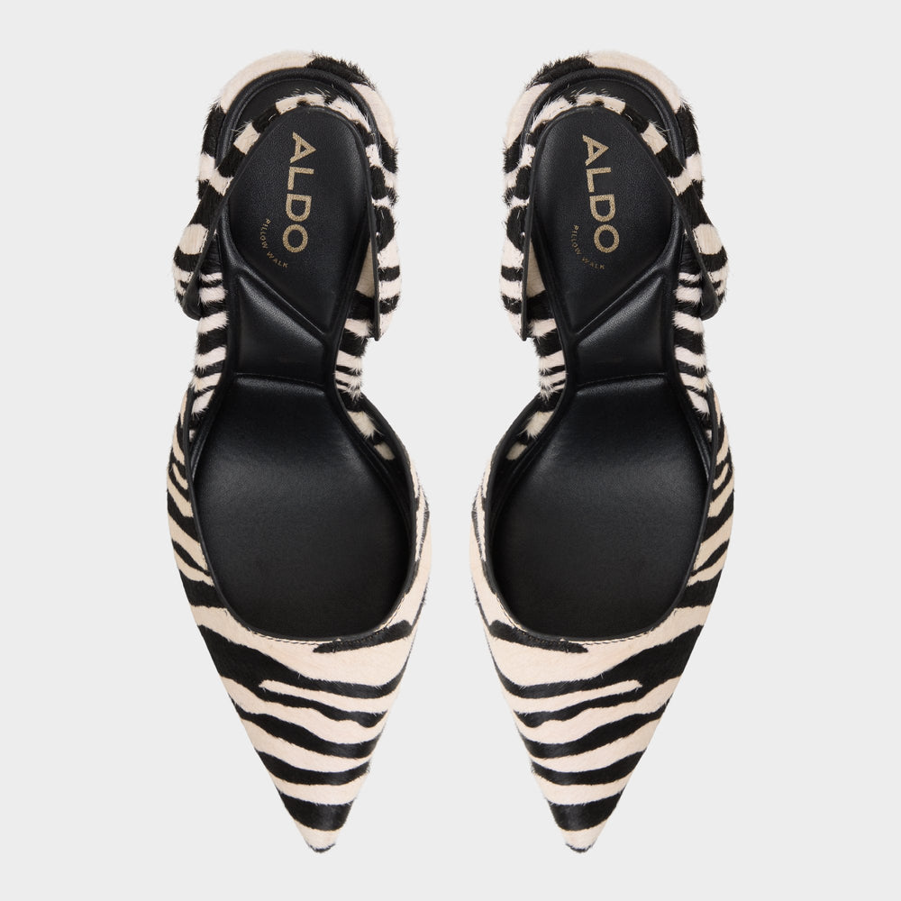 Aldo Berolden White/Black Women's Animal Prints - Slingback heel
