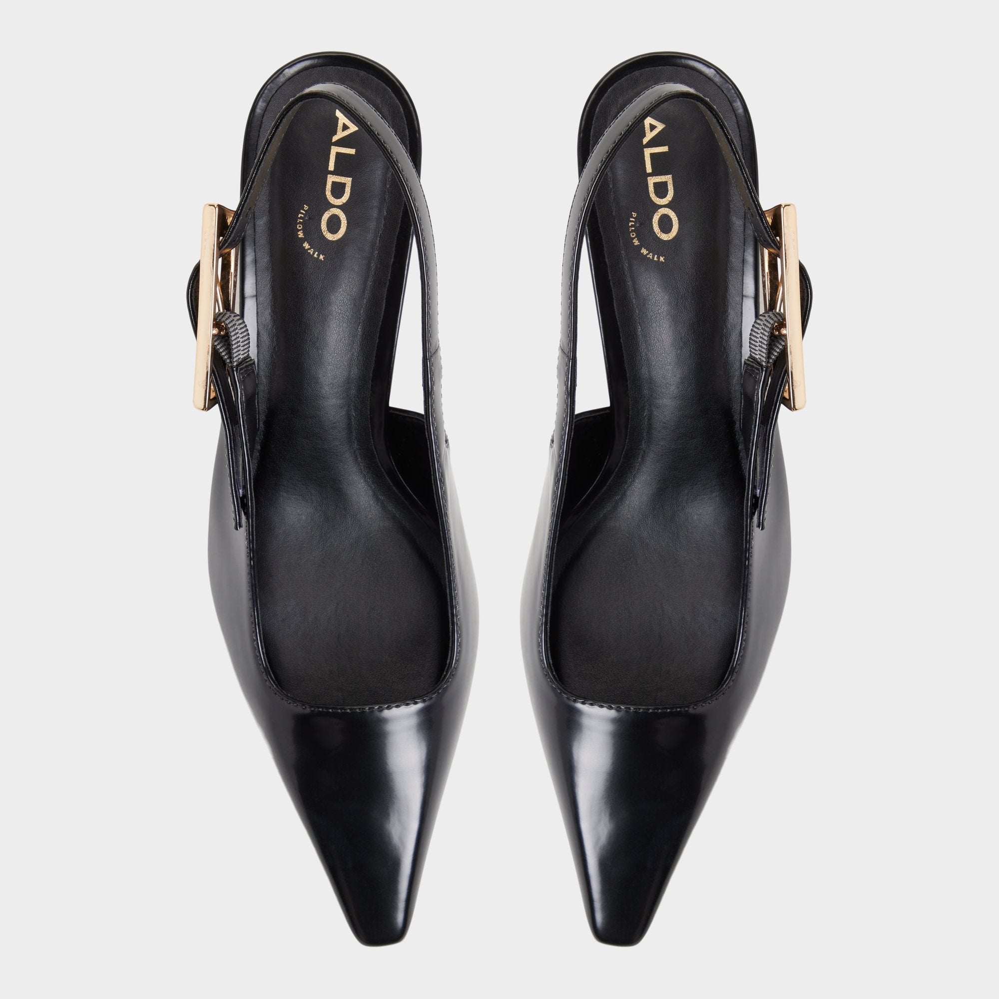 Aldo Nealie in Black 14139075 - Slingback heel, Kitten heel