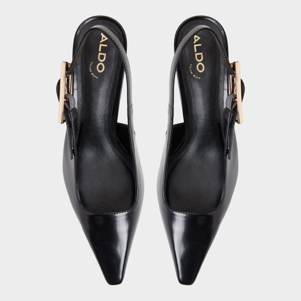 Aldo Nealie in Black 14139075 - Slingback heel, Kitten heel