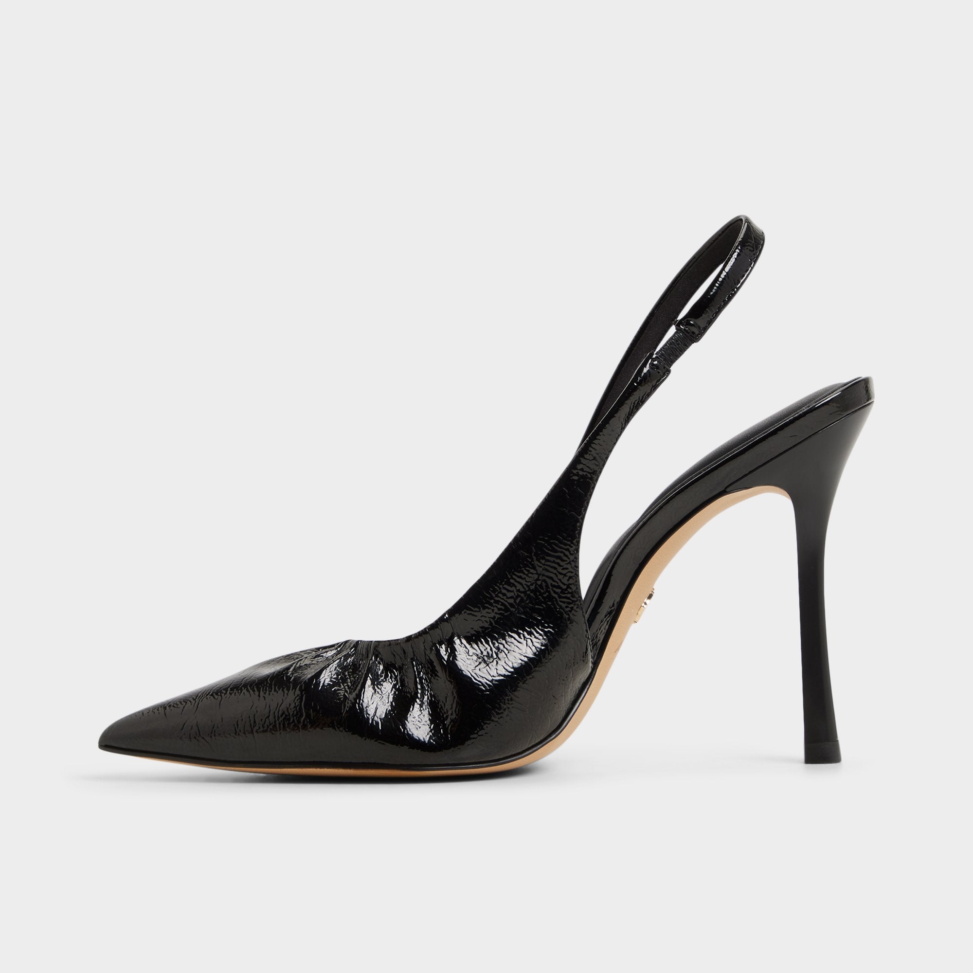 Aldo Mystie Black Women's Slingbacks - Slingback heel, Stiletto heel