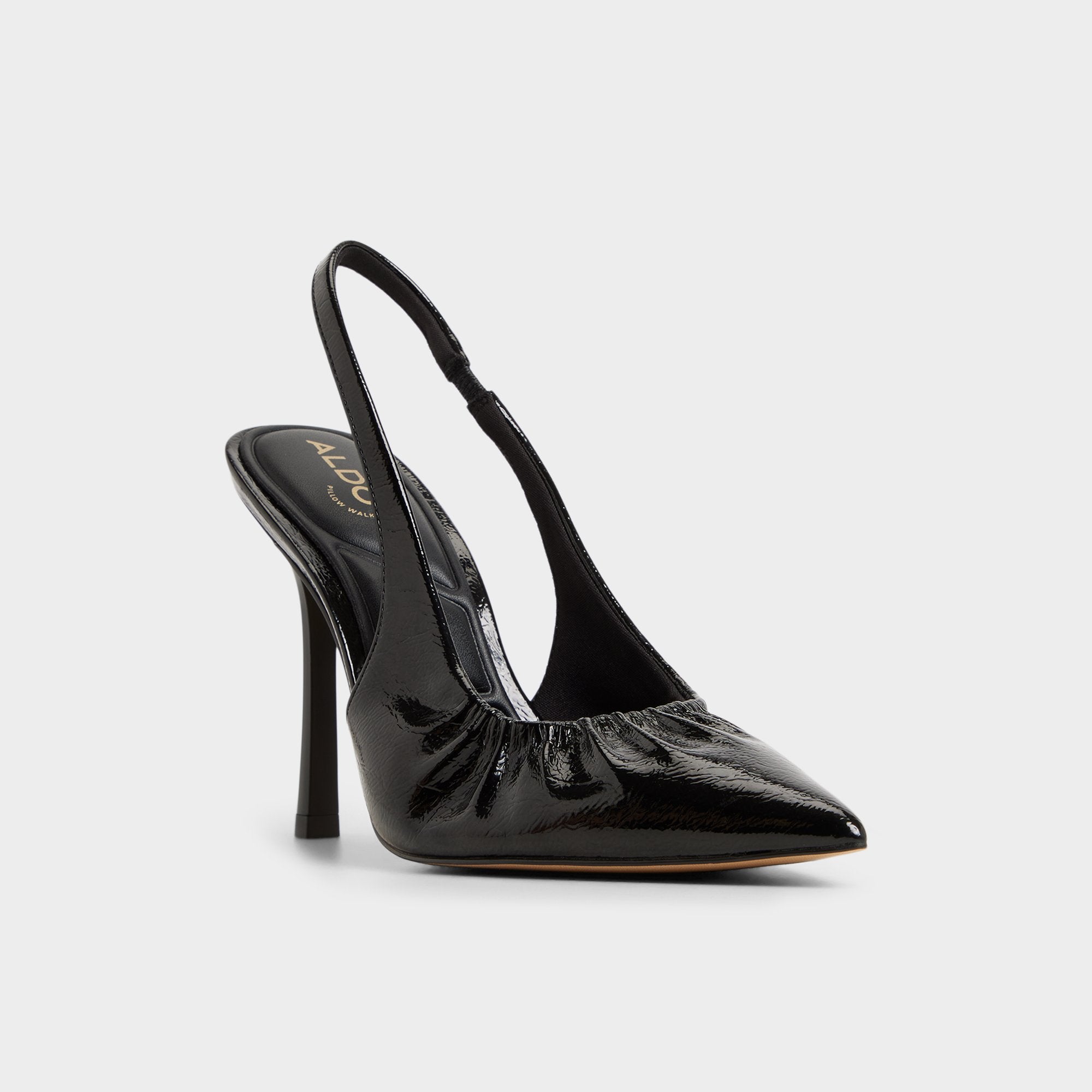 Aldo Mystie Black Women's Slingbacks - Slingback heel, Stiletto heel