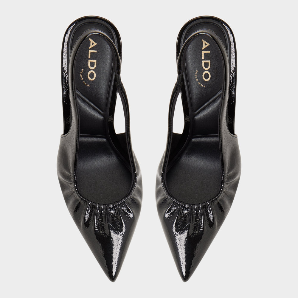 Aldo Mystie Black Women's Slingbacks - Slingback heel, Stiletto heel