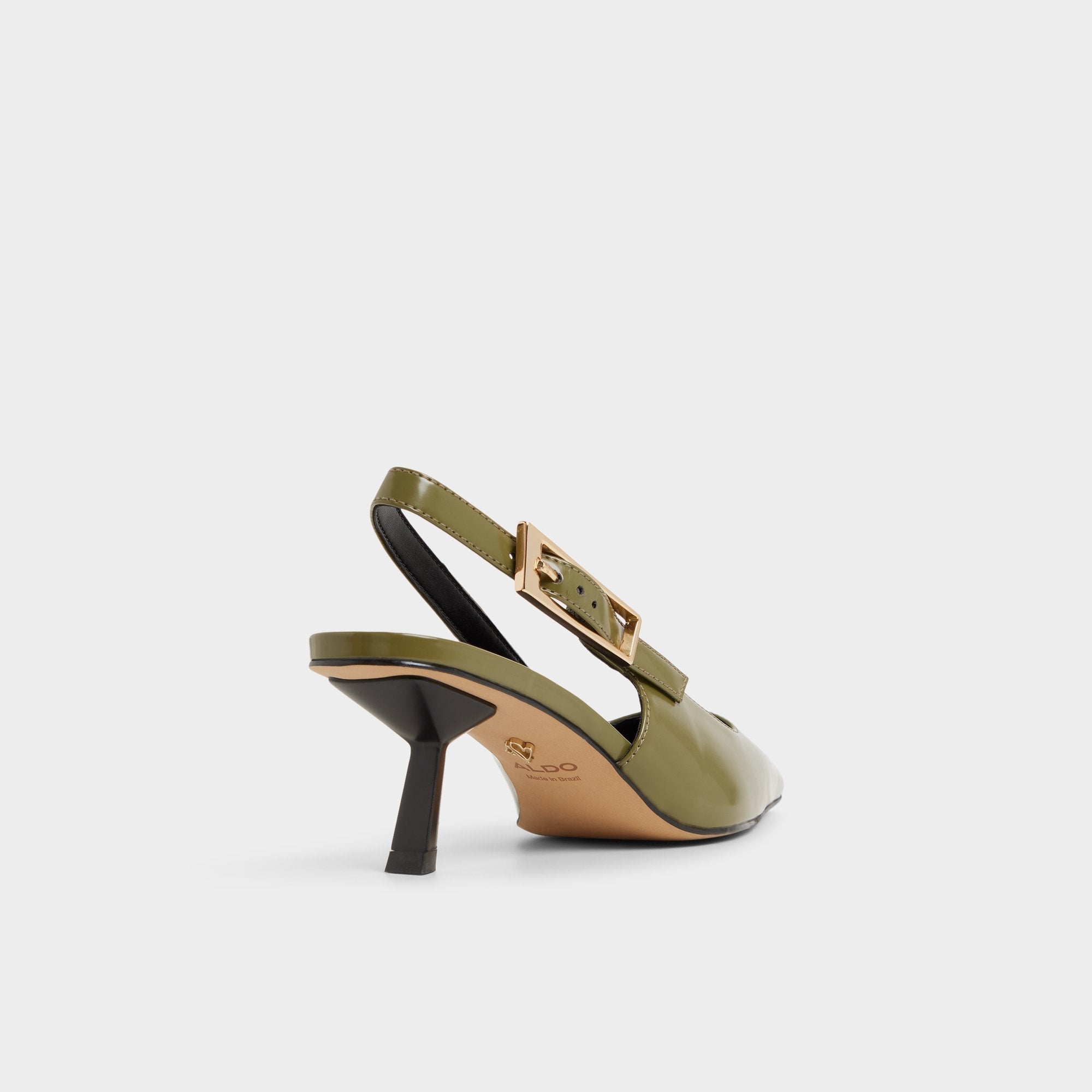 Aldo Nealie in Khaki 14139074 - Slingback heel, Kitten heel