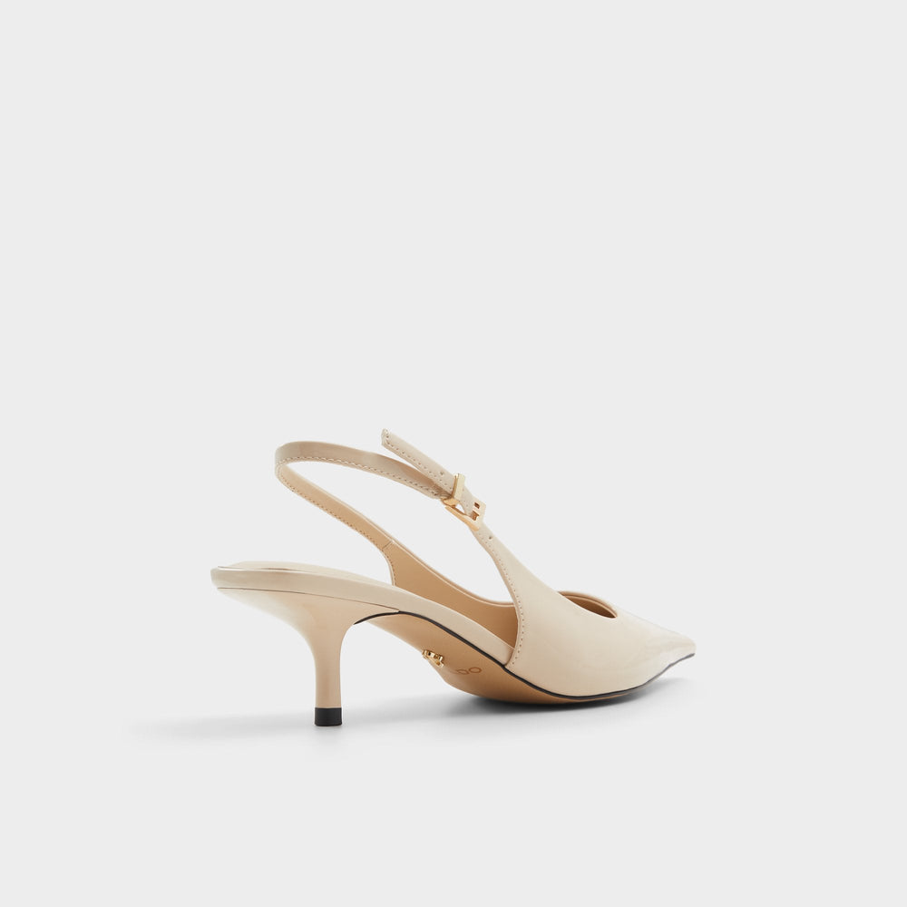 Aldo Josita Medium Beige Women's Kitten heels - Slingback heel, Kitten heel