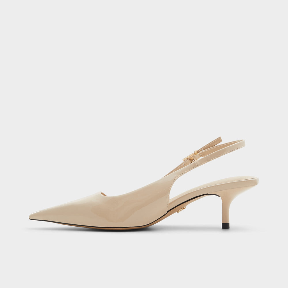 Aldo Josita Medium Beige Women's Kitten heels - Slingback heel, Kitten heel