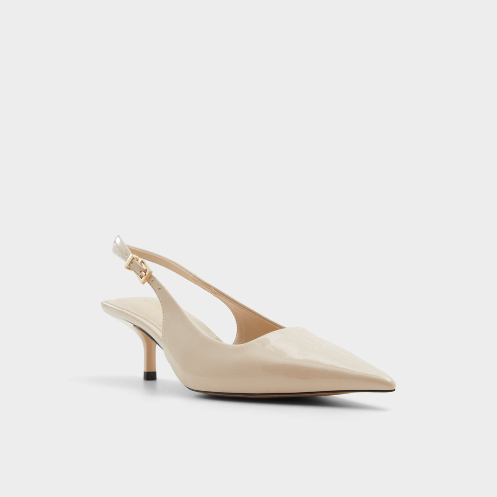 Aldo Josita Medium Beige Women's Kitten heels - Slingback heel, Kitten heel