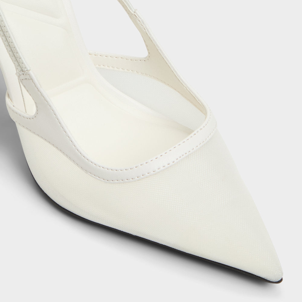 Aldo Evania White Women's Slingbacks - Slingback heel
