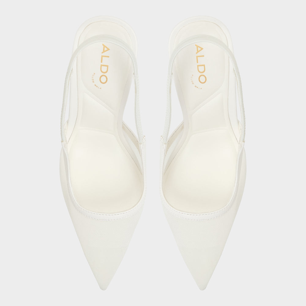 Aldo Evania White Women's Slingbacks - Slingback heel
