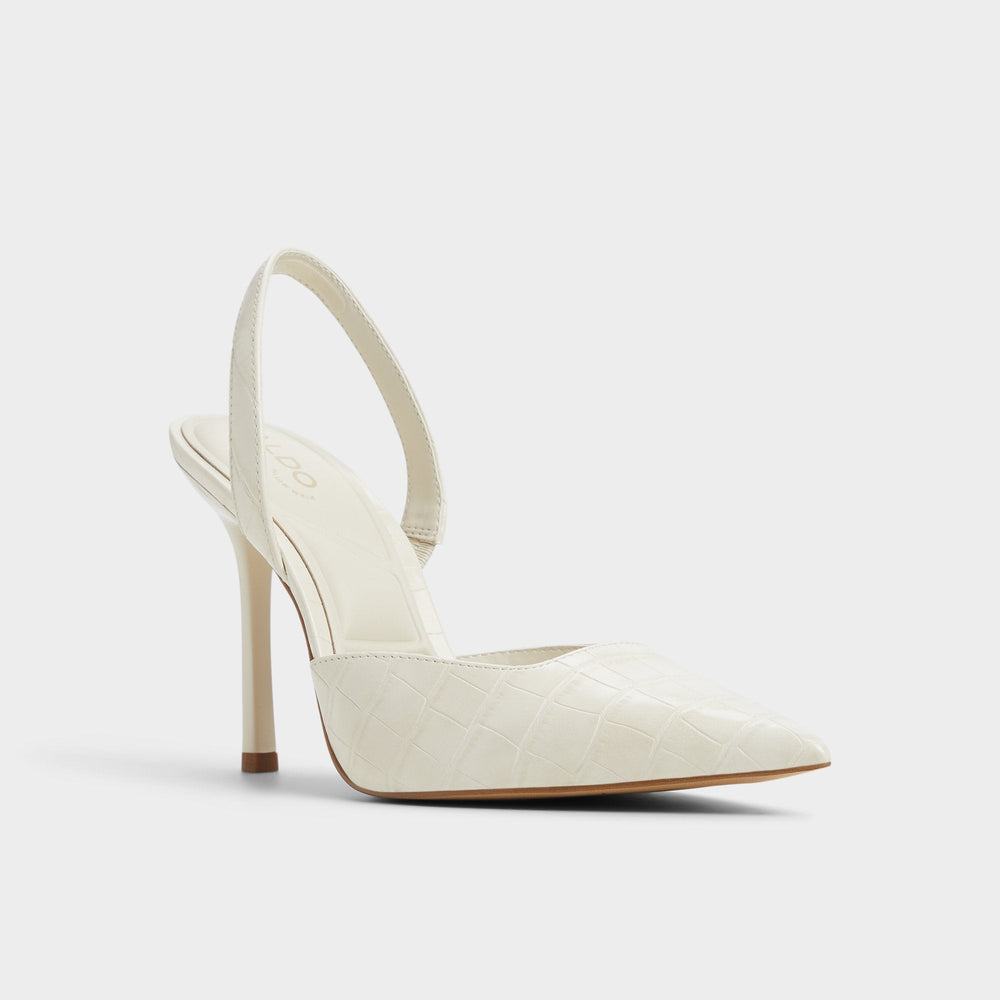 Aldo Berolden Other White Women's Slingbacks - Slingback heel, Stiletto heel
