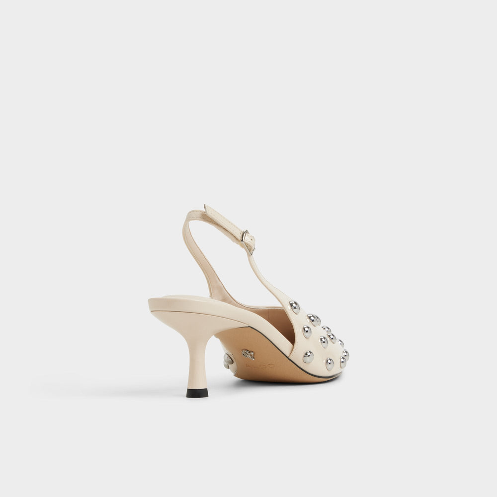 Aldo Naiarah in Cream 14118390 - Slingback heel, Stiletto heel
