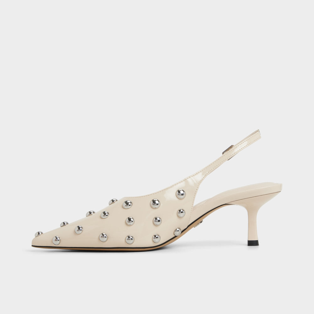 Aldo Naiarah in Cream 14118390 - Slingback heel, Stiletto heel