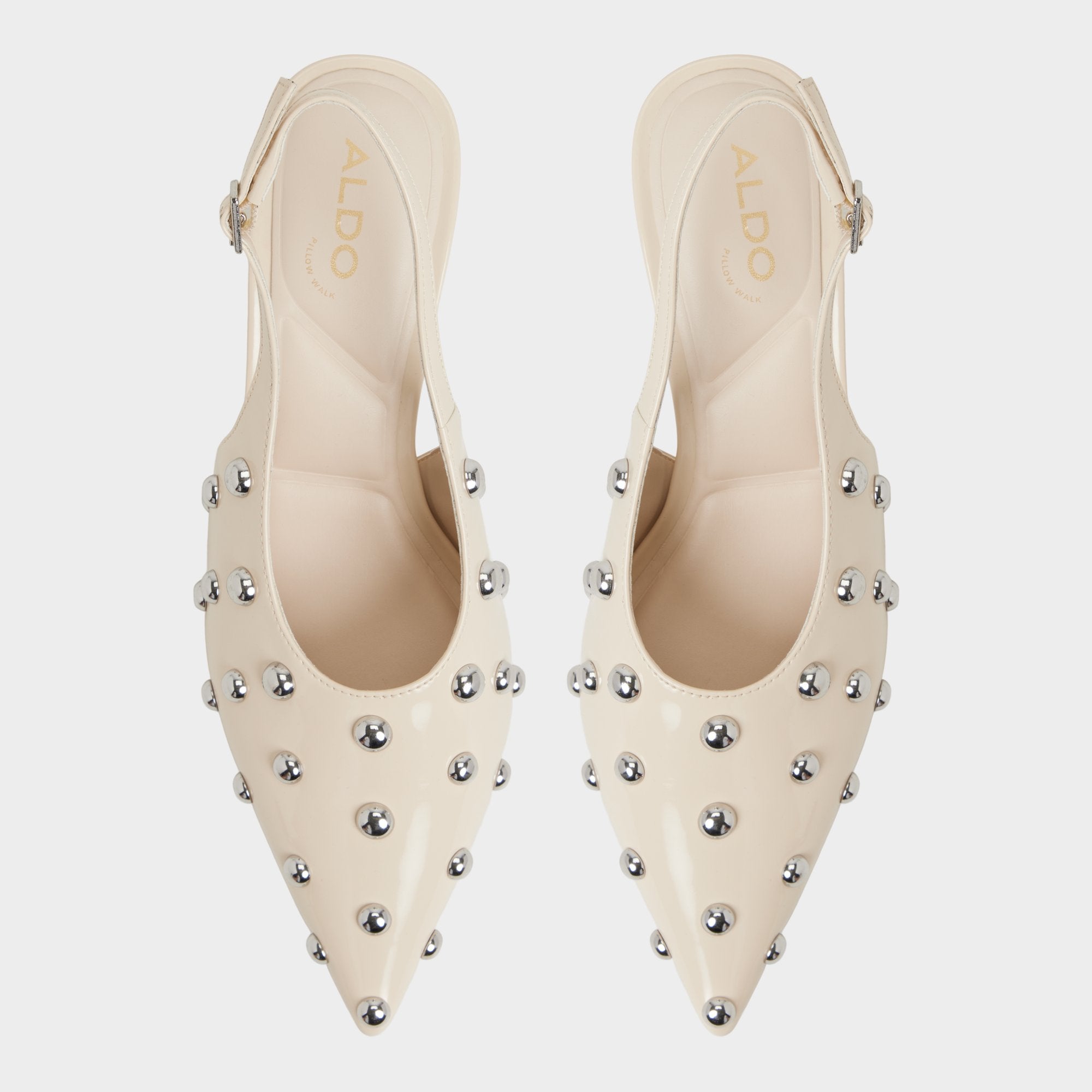 Aldo Naiarah in Cream 14118390 - Slingback heel, Stiletto heel