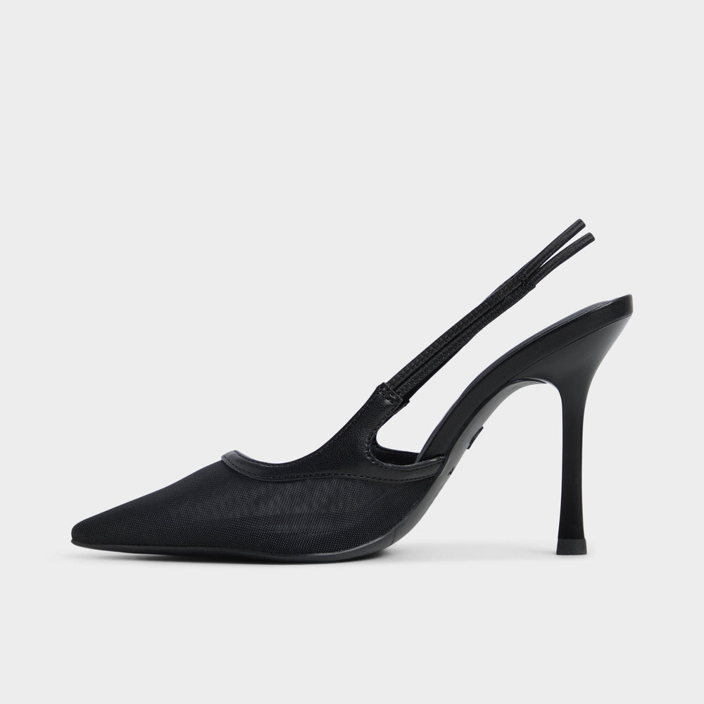 Aldo Evania Black Women's Slingbacks - Slingback heel