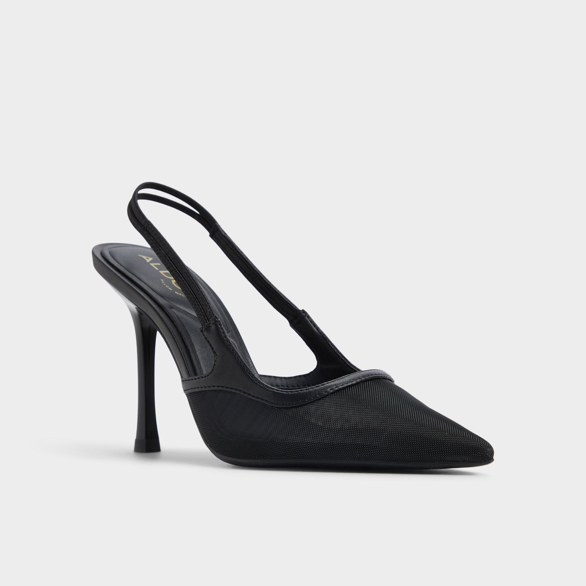 Aldo Evania Black Women's Slingbacks - Slingback heel