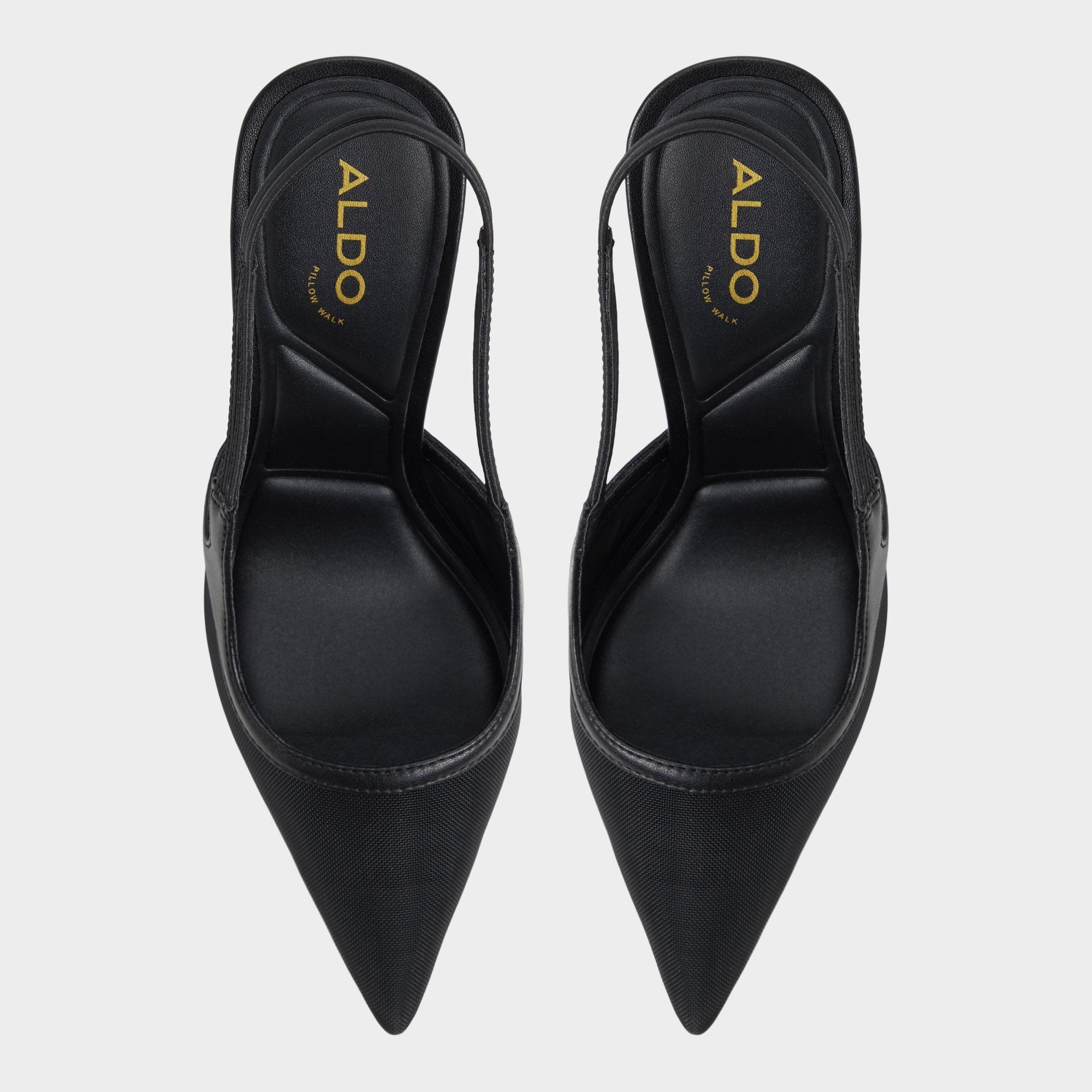 Aldo Evania Black Women's Slingbacks - Slingback heel