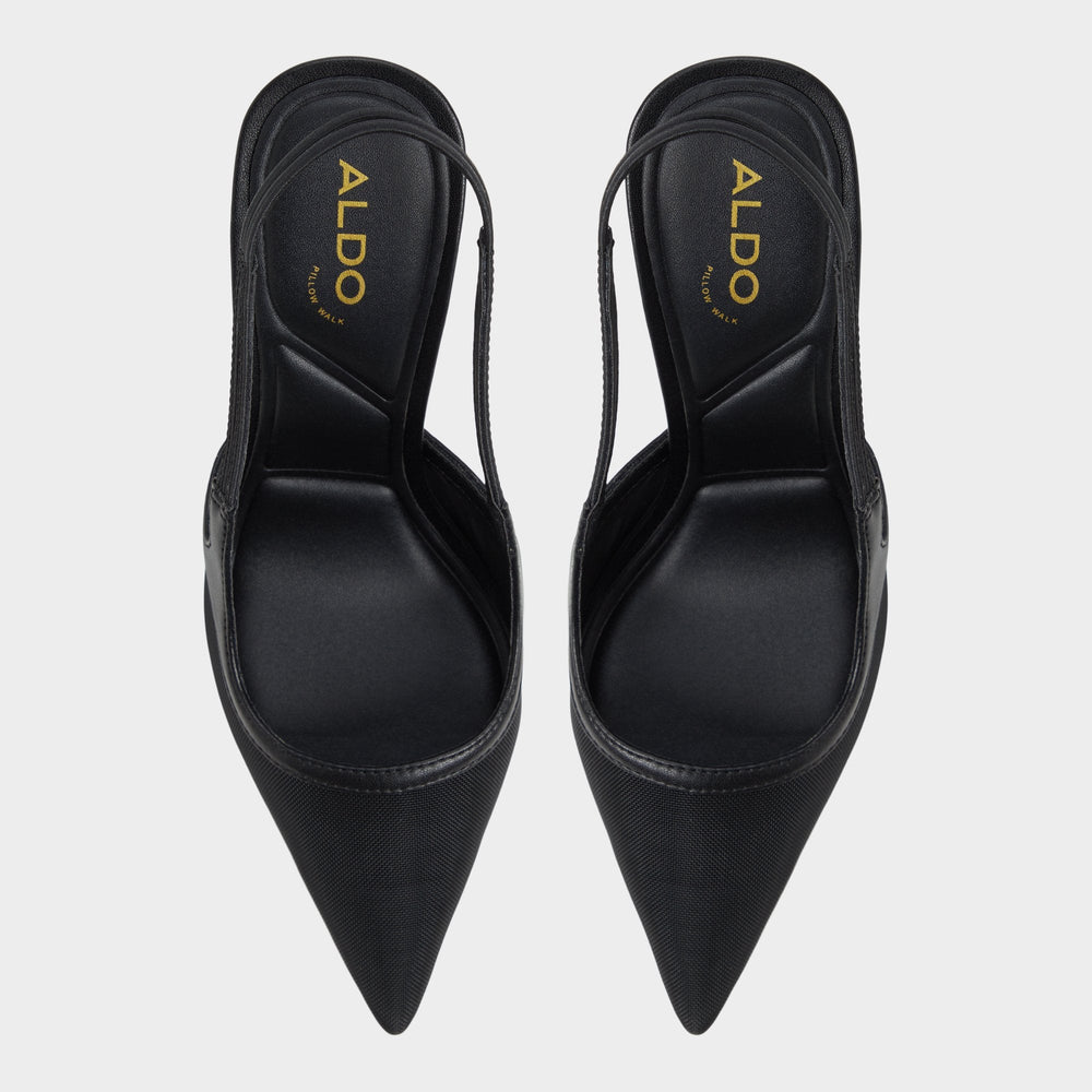 Aldo Evania Black Women's Slingbacks - Slingback heel