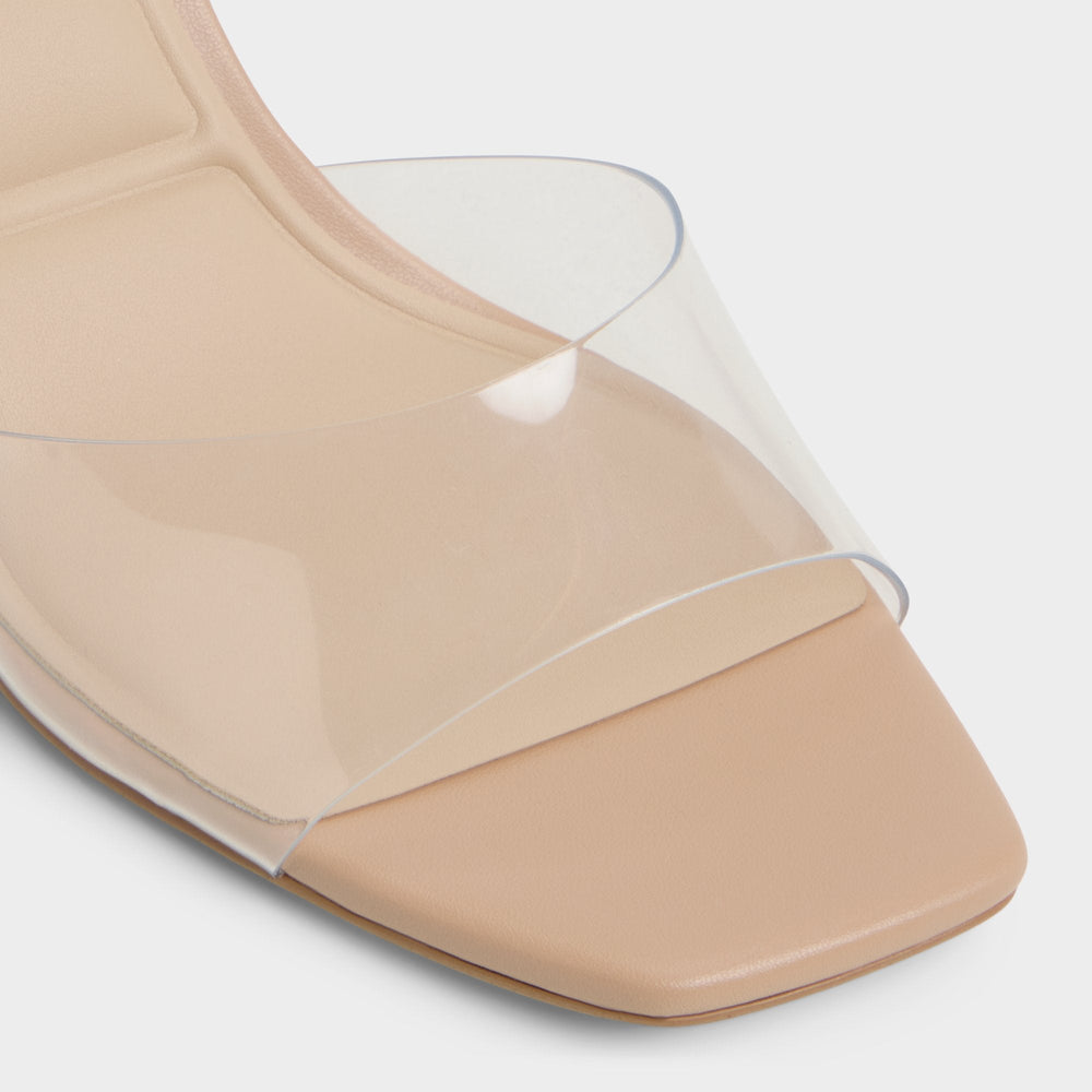 Aldo Andyana Beige Women's Strappy sandals - Slingback heeled sandal, Stiletto heel