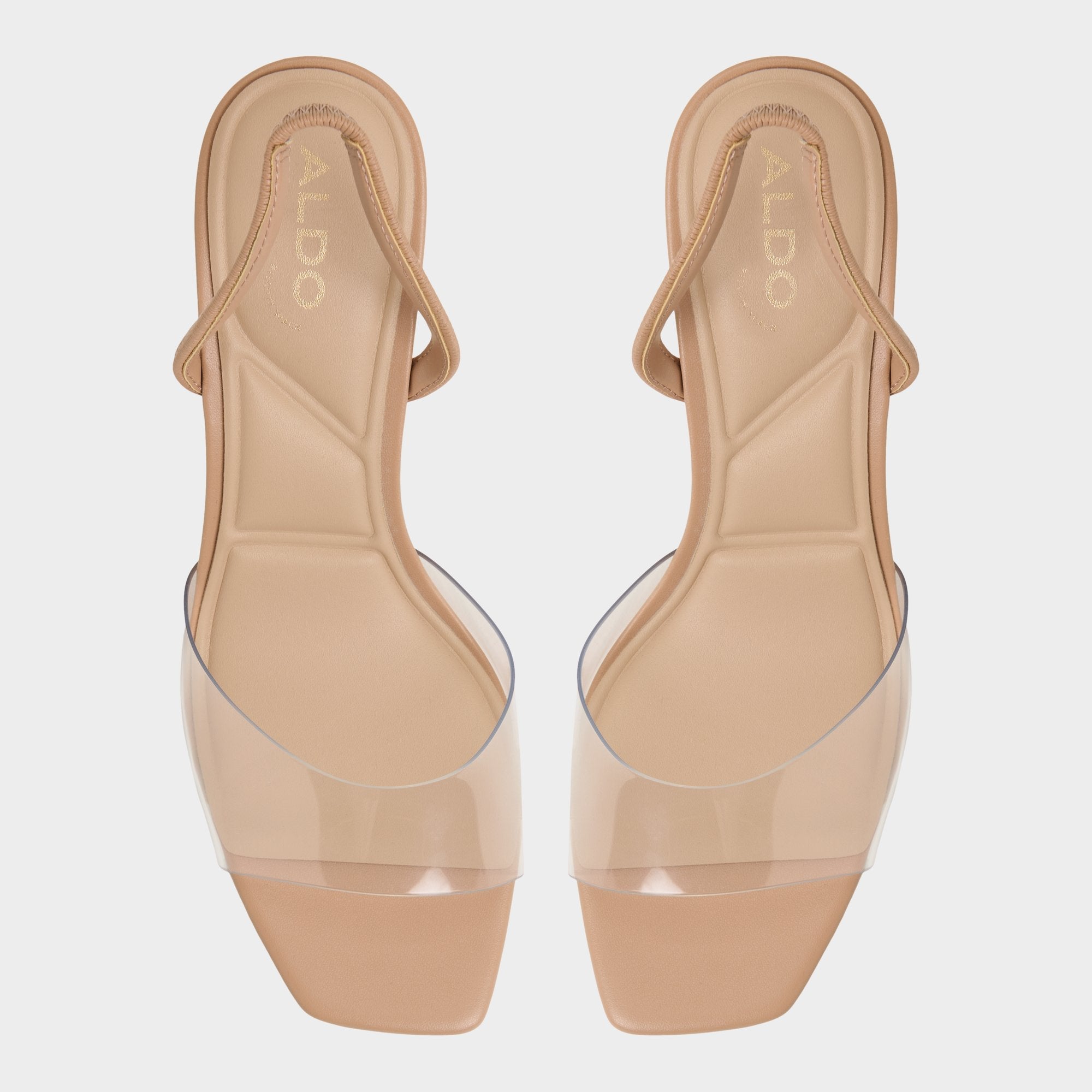 Aldo Andyana Beige Women's Strappy sandals - Slingback heeled sandal, Stiletto heel